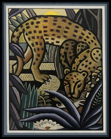 "Jungle Law"  22" X 28"  acrylic on canvas